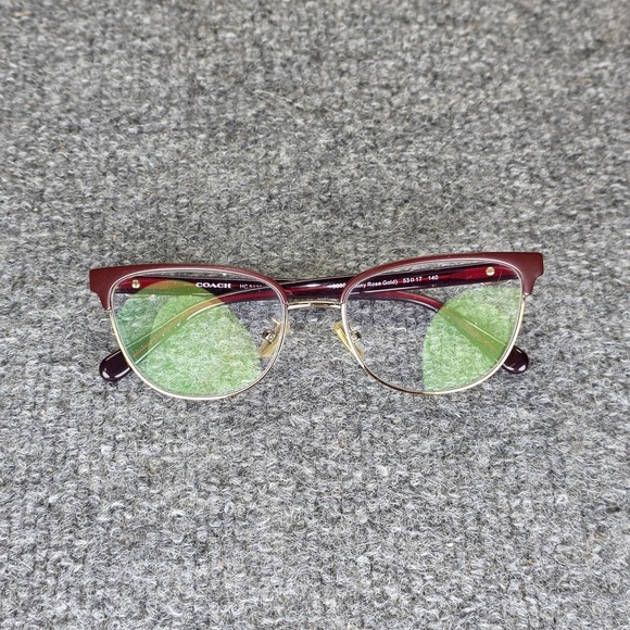 Coach Accessories - Coach HC 5130 9385 Shiny Rose Gold Burgundy 53-17-140 EYEGLASSES